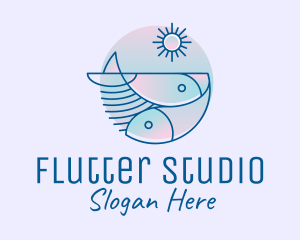 Ocean Fish Seafood logo design