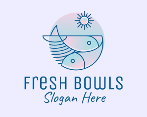 Ocean Fish Seafood logo design