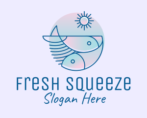 Ocean Fish Seafood logo design