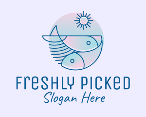 Ocean Fish Seafood logo design