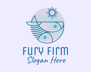 Ocean Fish Seafood logo design