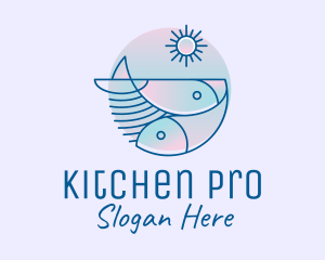 Ocean Fish Seafood logo design