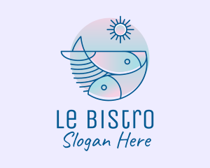 Ocean Fish Seafood logo design