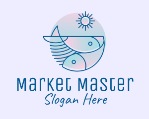 Ocean Fish Seafood logo design