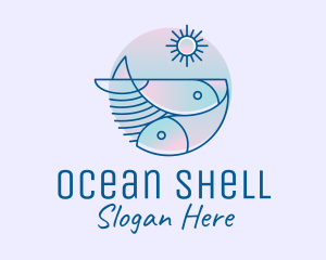 Ocean Fish Seafood logo design