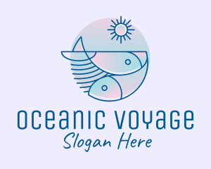 Ocean Fish Seafood logo design