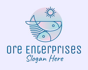 Ocean Fish Seafood logo design