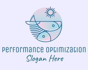 Ocean Fish Seafood logo design