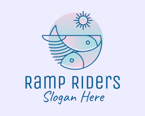 Ocean Fish Seafood logo design