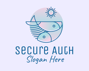 Ocean Fish Seafood logo design