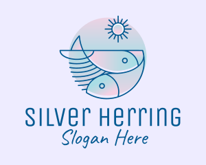 Ocean Fish Seafood logo design