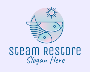 Ocean Fish Seafood logo design