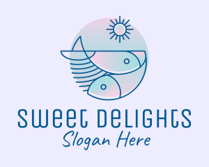 Ocean Fish Seafood logo design