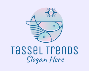 Ocean Fish Seafood logo design