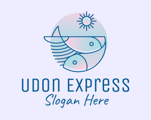 Ocean Fish Seafood logo design