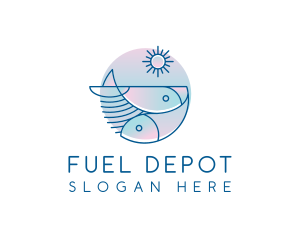 Ocean Fish Seafood logo design