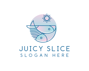 Ocean Fish Seafood logo design