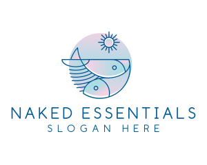 Ocean Fish Seafood logo design