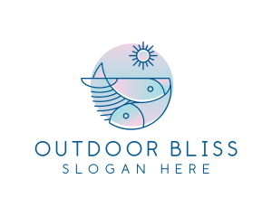 Ocean Fish Seafood logo design