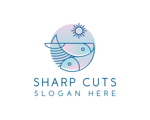 Ocean Fish Seafood logo design