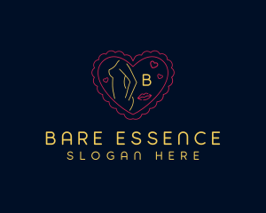 Female Sexy Neon Bar logo design