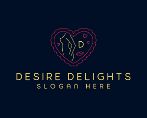 Female Sexy Neon Bar logo design