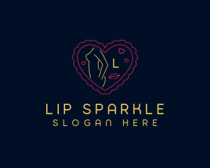 Female Sexy Neon Bar logo design