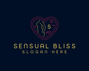 Female Sexy Neon Bar logo design