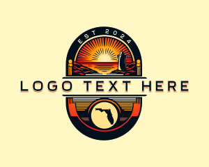 Travel Sunset Lighthouse logo