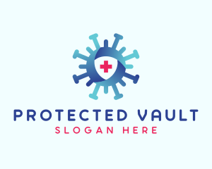 Virus Protection Shield logo design