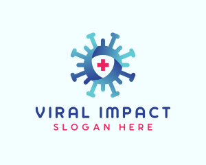 Virus Protection Shield logo design