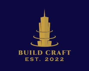 Construction Building Tower logo design