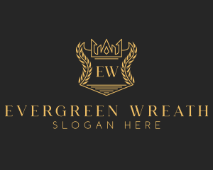 Royal Wreath Crown  logo design