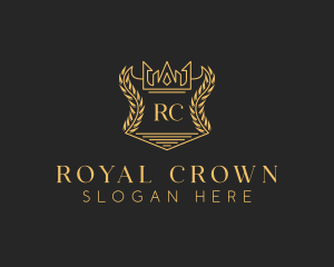 Royal Wreath Crown  logo design