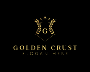 Golden Wheat Shield  logo design