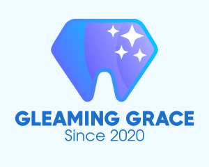 Sparkling Dental Diamond logo design