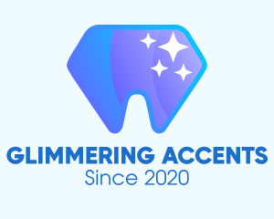 Sparkling Dental Diamond logo design