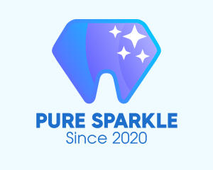 Sparkling Dental Diamond logo design