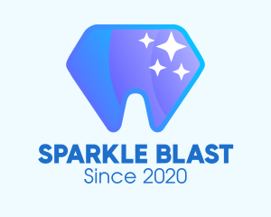 Sparkling Dental Diamond logo design