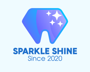 Sparkling Dental Diamond logo design