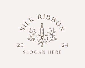 Baking Ribbon Rolling Pin logo design