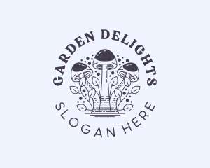 Herbal Fungus Mushroom logo design