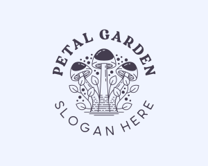 Herbal Fungus Mushroom logo design