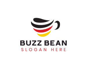 Germany Stripe Cafe logo design