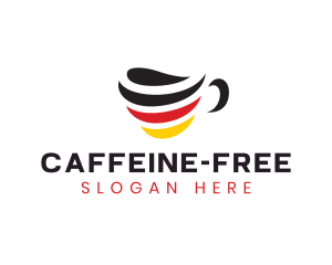 Germany Stripe Cafe logo design