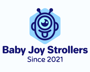 Cute Baby Alien logo design