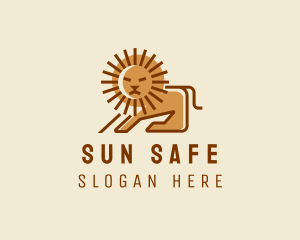 Sun Lion Mane  logo design