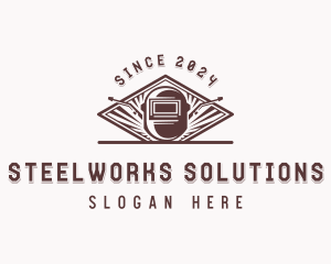 Welder Mechanic Steelworks  logo design