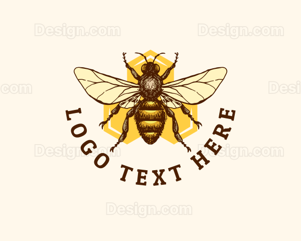 Honey Bee Apiary Logo