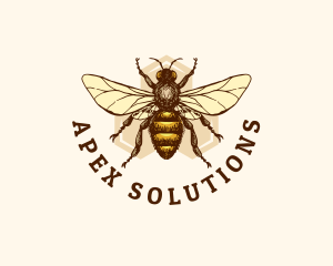 Honey Bee Apiary logo design